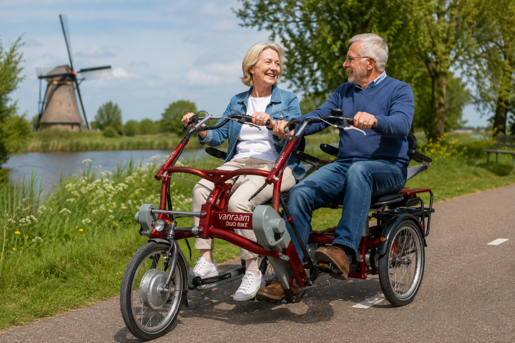 Fietsen op de duofiets
